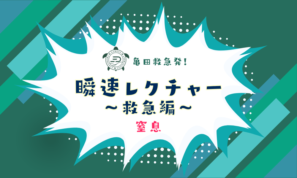 瞬速レクチャー～救急編～「窒息」