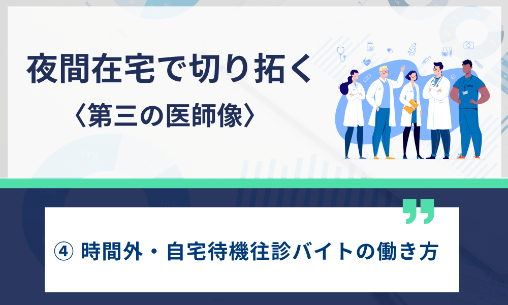 夜間在宅で切り拓く〈第三の医師像〉 ④ 時間外・自宅待機往診バイトの働き方